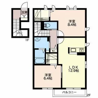 アーヴル III【2階】の間取り