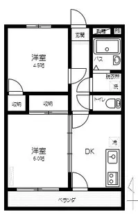 恵美マンション【3階】の間取り