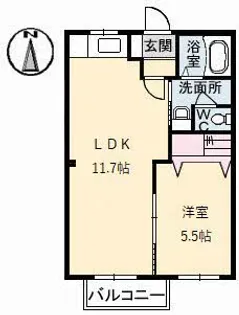 メゾンST-1【2階】の間取り