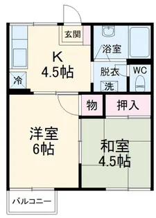 シティハイム【1階】の間取り