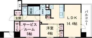 プレシス東京三ノ輪【14階】の間取り