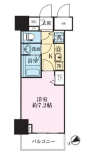 グランド・ガーラ銀座【14階】の間取り