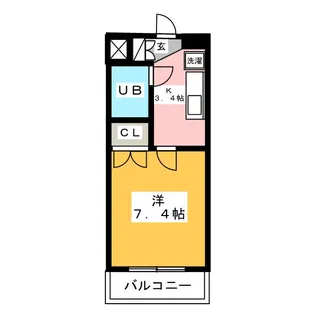 リバティハイツIII【4階】の間取り