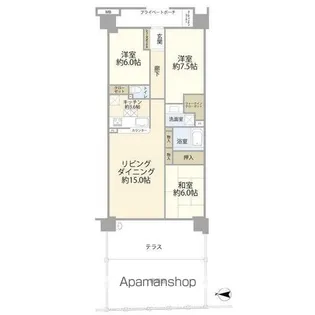 ソフィア松戸【1階】の間取り