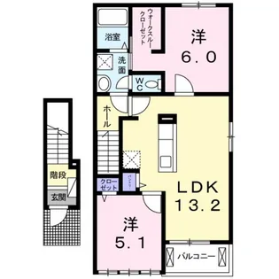 グローリアス【2階】の間取り