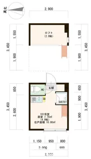 ハーモニーテラス菊川【1階】の間取り