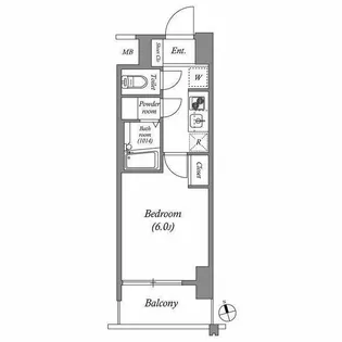 東京都品川区南大井3【マンション】の間取り
