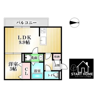 ドリーム庄町II【3階】の間取り