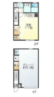 福崎ガレージハウスの間取り