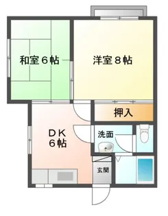 パティオ青葉【2階】の間取り