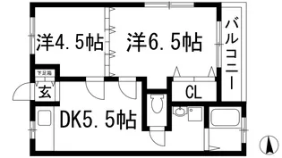 ロイヤルパーク仁川【1階】の間取り