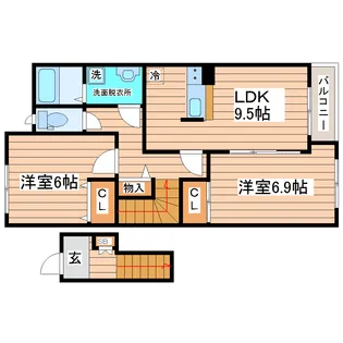 シルフィーナ【2階】の間取り