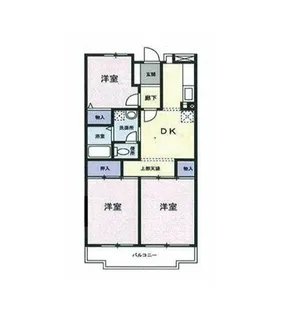 ベルグハイム【1階】の間取り