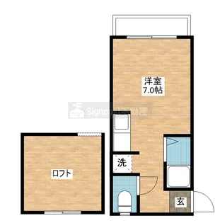 BRAVAS昭和【2階】の間取り