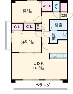 ルネスSKG【2階】の間取り