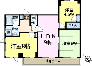 ヴィラエクセル東新小岩【4階】の間取り