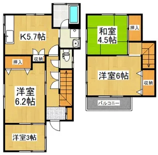 埼玉県所沢市大字松郷【一戸建】の間取り
