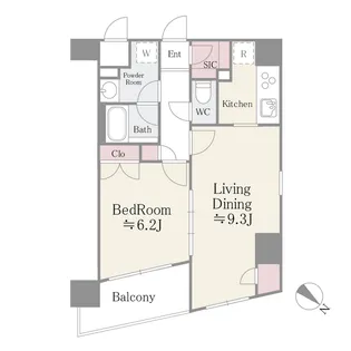 ステラメゾン茗荷谷【10階】の間取り