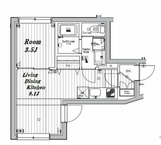 ブリステラス学芸大学前【1階】の間取り