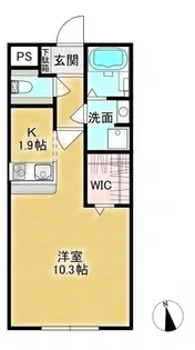 mirutei carina【1階】の間取り
