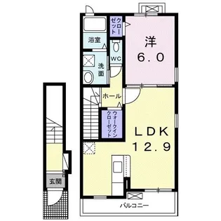 ポルトボヌールI【2階】の間取り