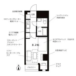 プチグランデ秋葉原【4階】の間取り