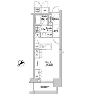 東京都渋谷区千駄ヶ谷4【マンション】の間取り