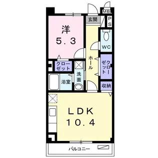 メロディ ベル【2階】の間取り