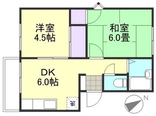 ファミール貝原【2階】の間取り
