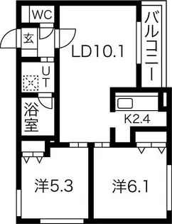 ファヴール【3階】の間取り