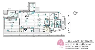 ル・リオン南大井【1階】の間取り