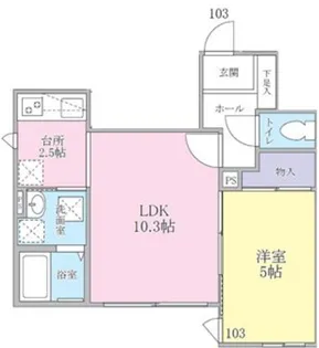 GrandBell Sangenjaya B棟【1階】の間取り