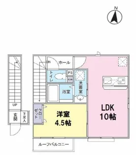 神奈川県川崎市幸区下平間【アパート】の間取り