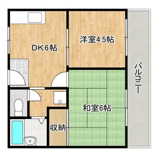 サニーコート泉佐野A棟【1階】の間取り
