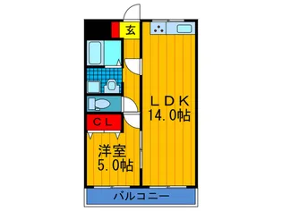サンシャ-リー【4階】の間取り