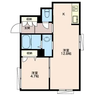 リリーベル【2階】の間取り