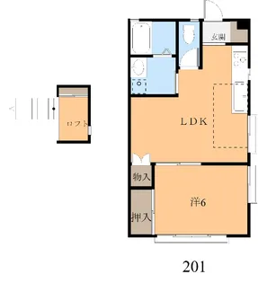 アーバンヒルズD【2階】の間取り