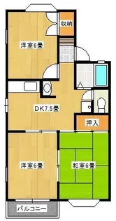 サニーレジデンス【2階】の間取り
