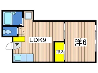グリ-ンヒルズ本牧【1階】の間取り