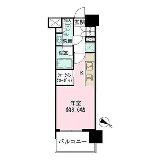 ザ・パークハビオ目黒【2階】の間取り