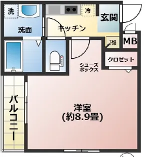 ワコーレヴィータ神戸上沢通【3階】の間取り