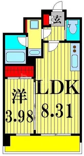 プレジオ亀有【11階】の間取り