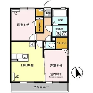 パークレジェンダAB【2階】の間取り