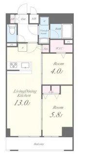 JPT RESIDENCE【10階】の間取り