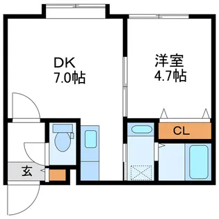 ecoa北16条【3階】の間取り
