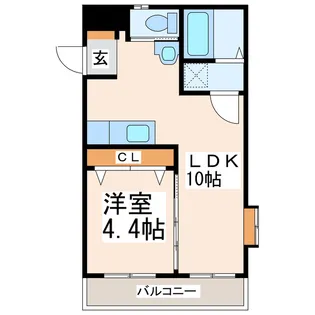 ライズ八王寺【2階】の間取り