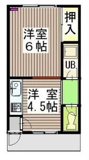 セシール神楽岡【1階】の間取り