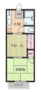 グリーンハイツ【1階】の間取り