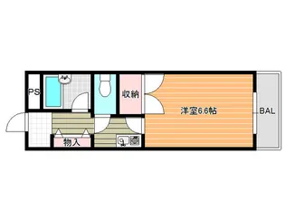 スクエアメゾン阪南【5階】の間取り