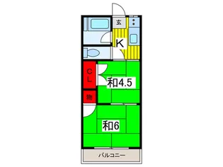 村上マンション【1階】の間取り
